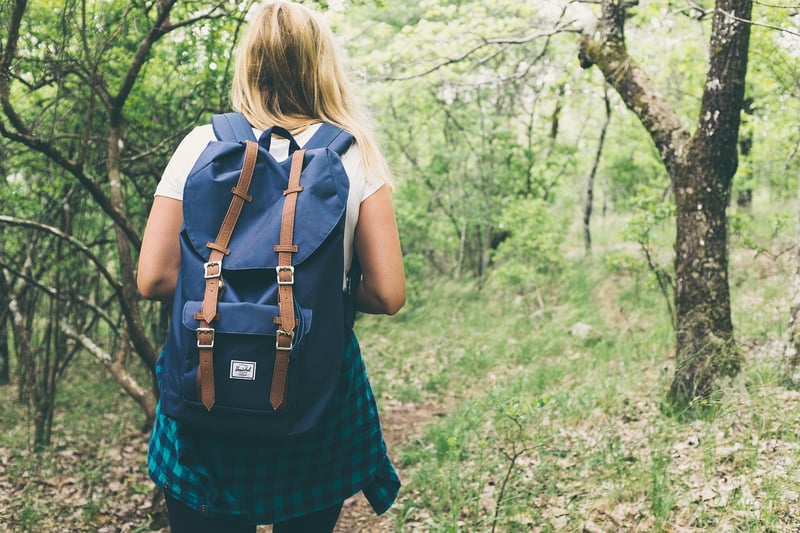Woman hiking in nature